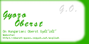 gyozo oberst business card